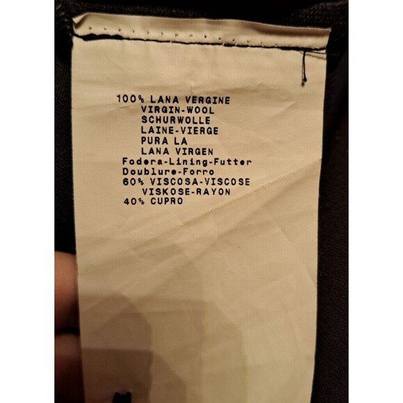 Armani Collezioni Womens Black Wool Zip Back Lined Pencil Skirt Size 10 - Picture 12 of 12